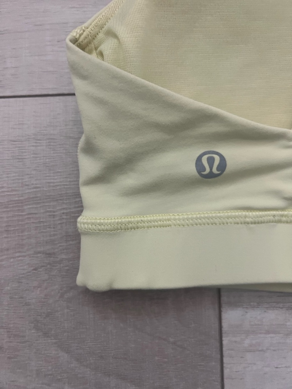 Lululemon Light Yellow Workout bra